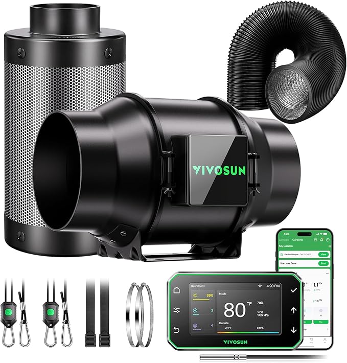 VIVOSUN Smart Air Filtration PRO G6 Kit
