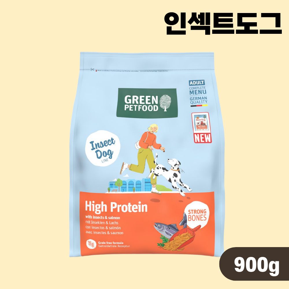 [+N포인트] 인섹트도그 강아지 독 사료 하이프로틴, 900g, 1개 - 상품 이미지