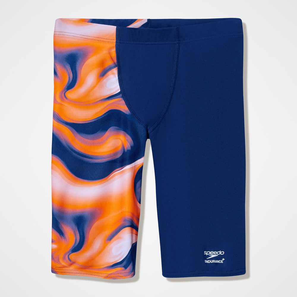 스피도 남성 팀 프린트 재머 5부 수영복 Navy/Orange, 22 - 상세 이미지 4