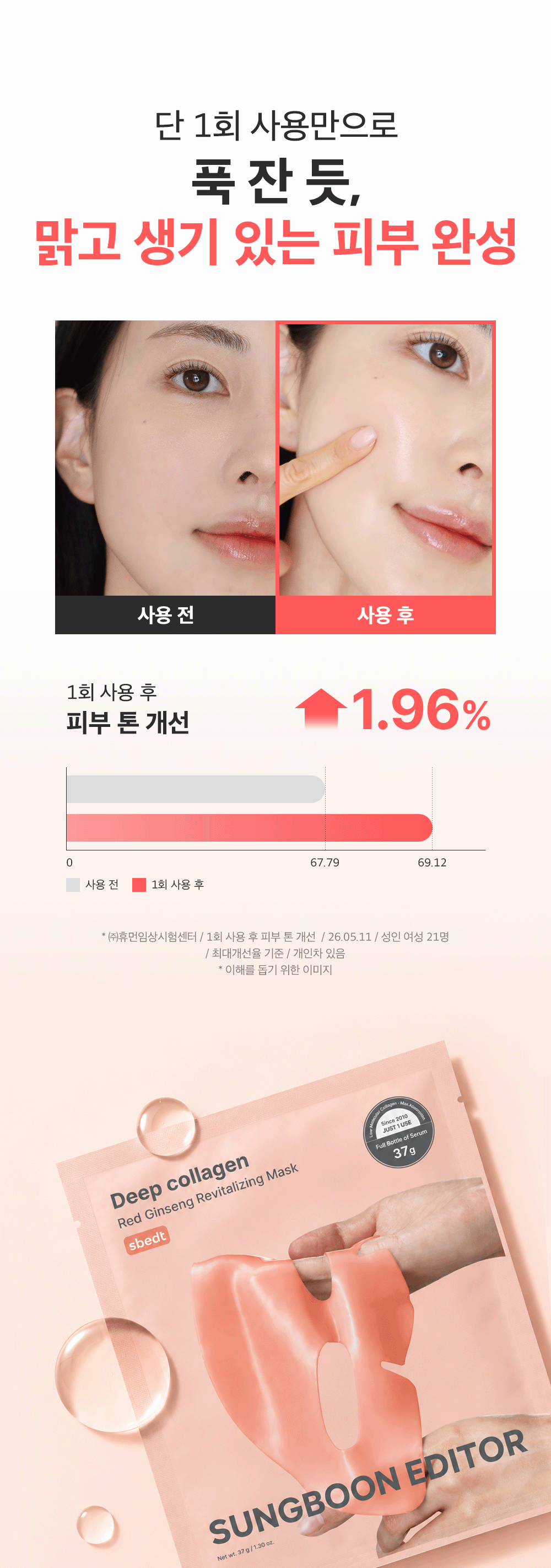 sungboon editor red ginseng sheet mask