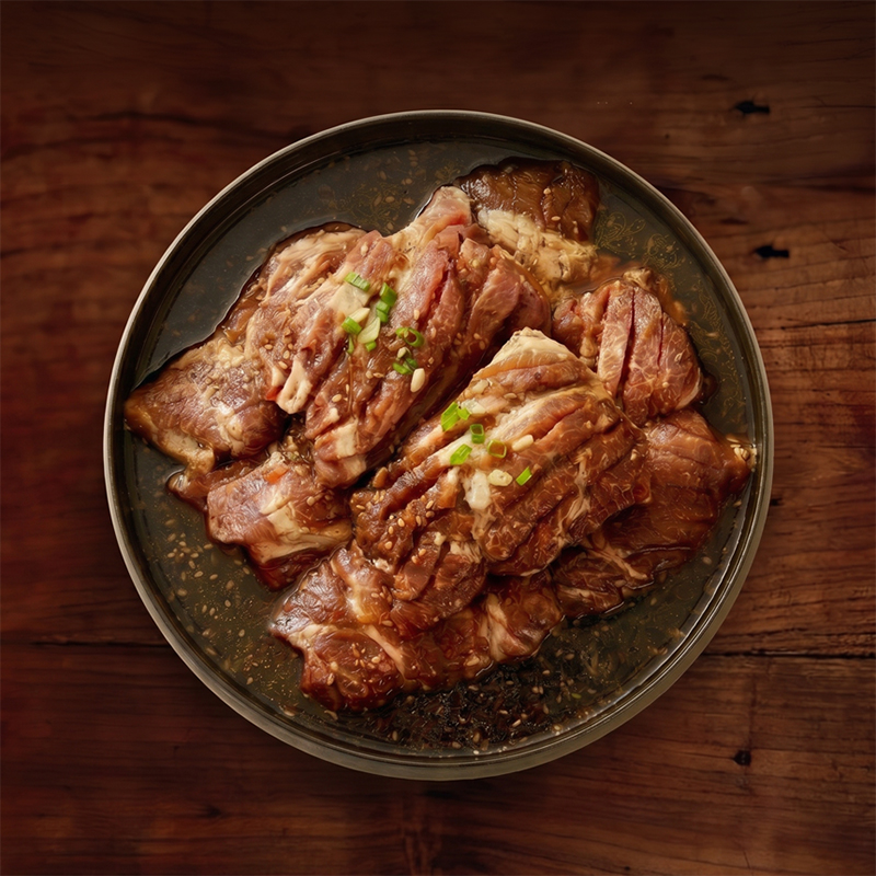 느티나무 명품 돼지갈비 숯불 수제 양념 집들이 간편식 캠핑 선물세트 밀키트 1kg - 상품 이미지