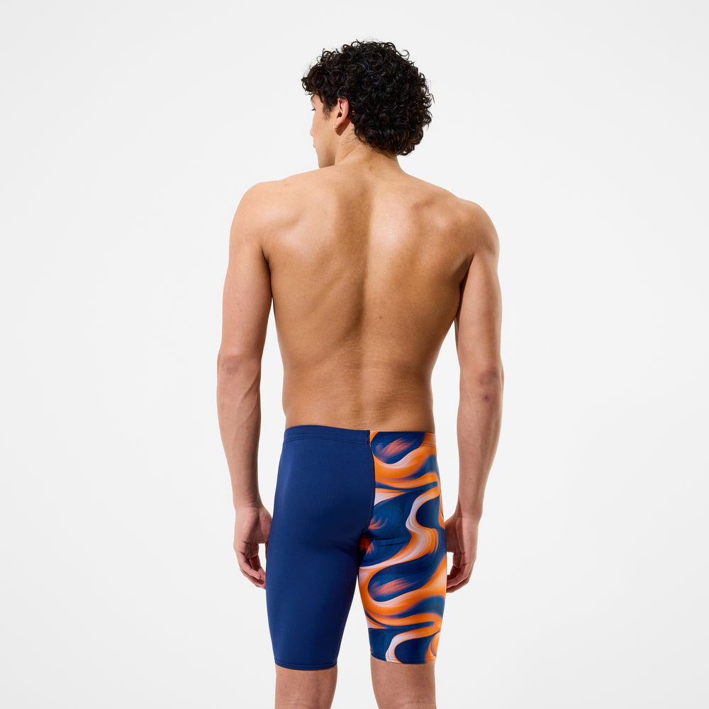 스피도 남성 팀 프린트 재머 5부 수영복 Navy/Orange, 22 - 상세 이미지 3