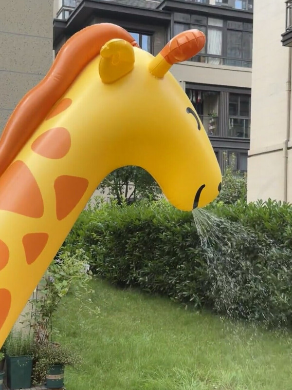 에어 분수 대형 전동펌프 인형 물놀이 기린 미터 미끄럼틀 원형 에어바운스 물놀이장 이미지 6