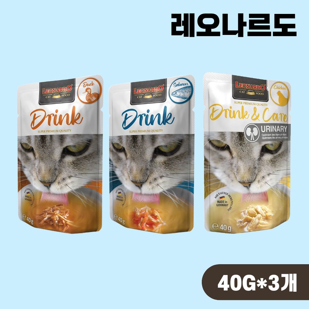 레오나르도 순수생육 드링크 3종 콤보, 40g, 3개 - 상품 이미지