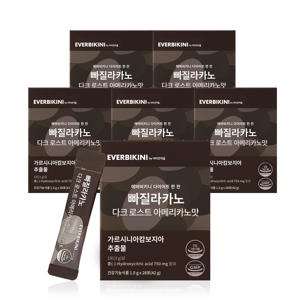비타민마을 가르시니아 다이어트커피 빠질라카노 다크로스트 28포, 6개 - 상품 이미지