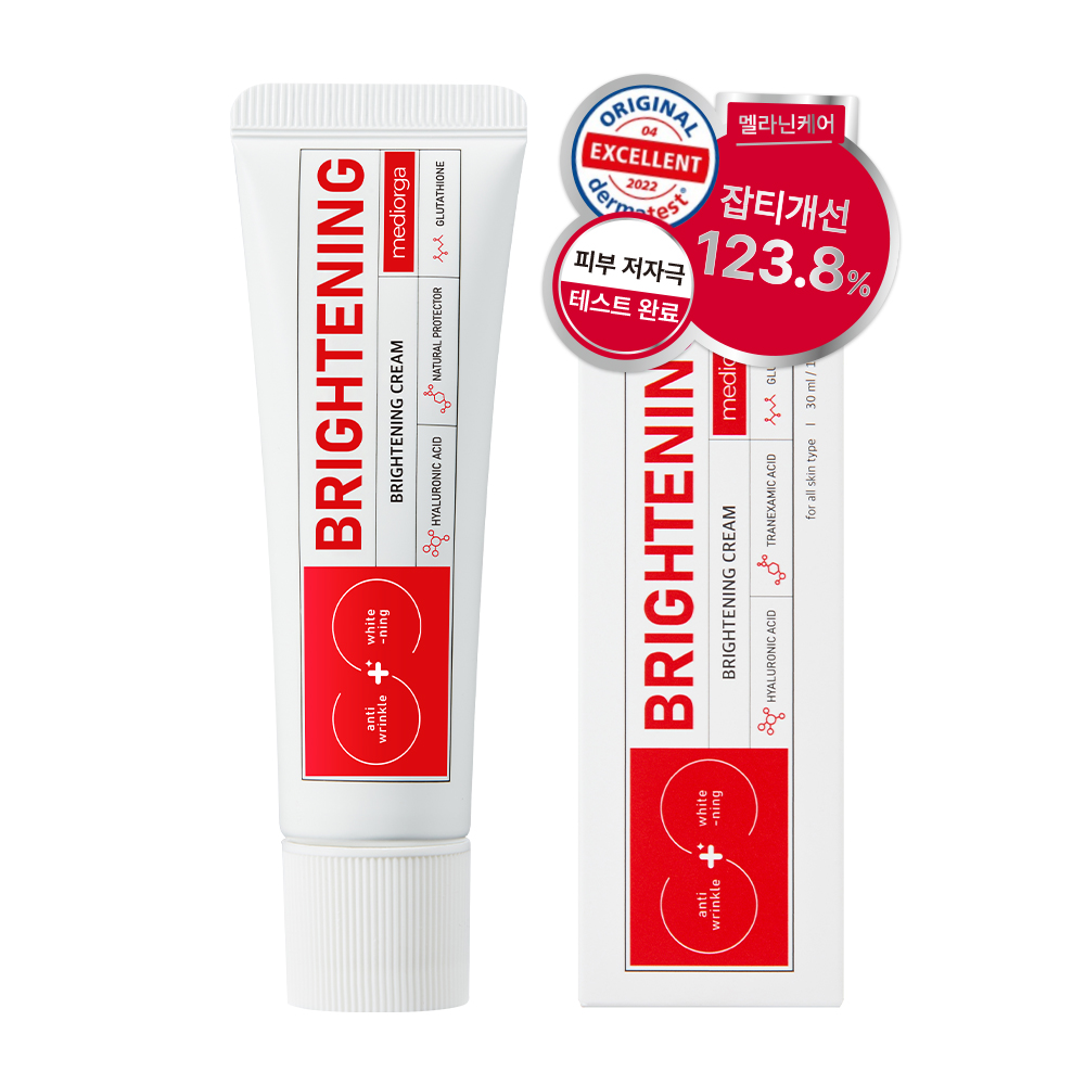 3+3 최대혜택  메디올가 브라이트닝 크림 기미 잡티 미백케어 30ml, 6개 - 상품 이미지