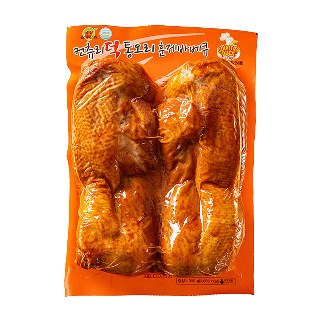 국산 컨츄리덕 바베큐 오리훈제 900g, 1개 - 상품 이미지