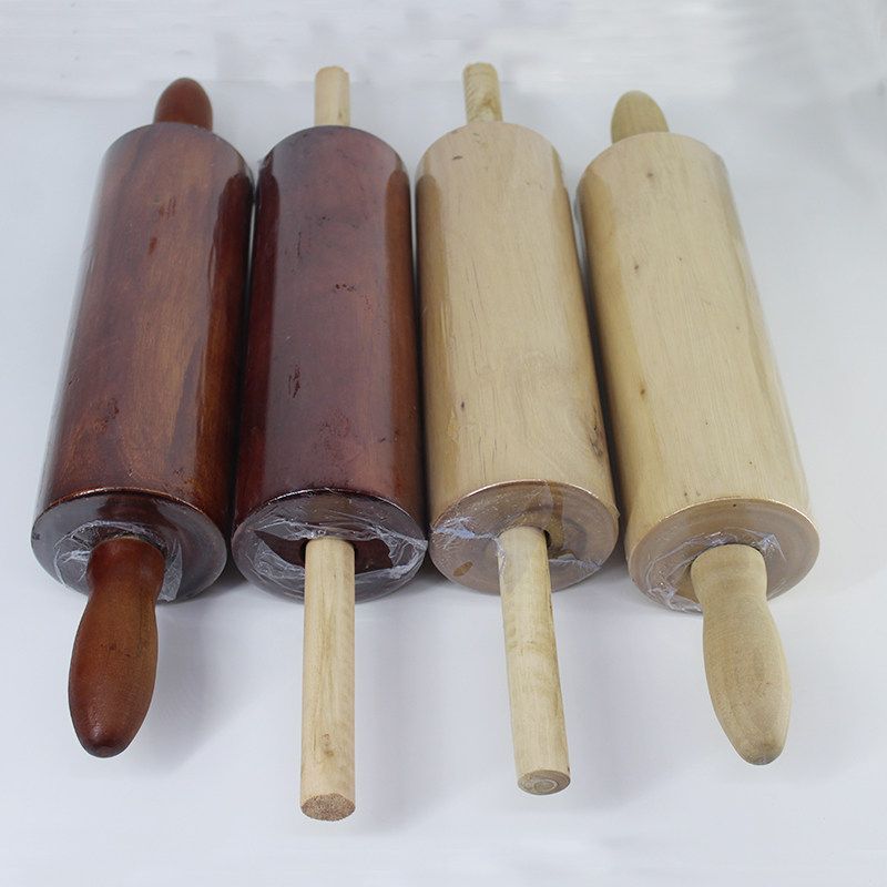 베이킹 반죽 밀대 롤러 두꺼운 칼국수 밀가루 원목 48cm - 상세 이미지 4