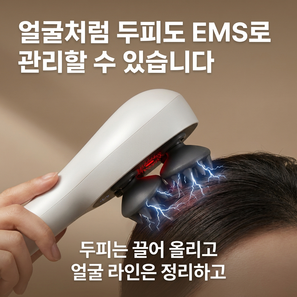 펄케어 트윈업 두피마사지기 전동 두피관리기 EMS 샴푸브러쉬 - 상세 이미지 4