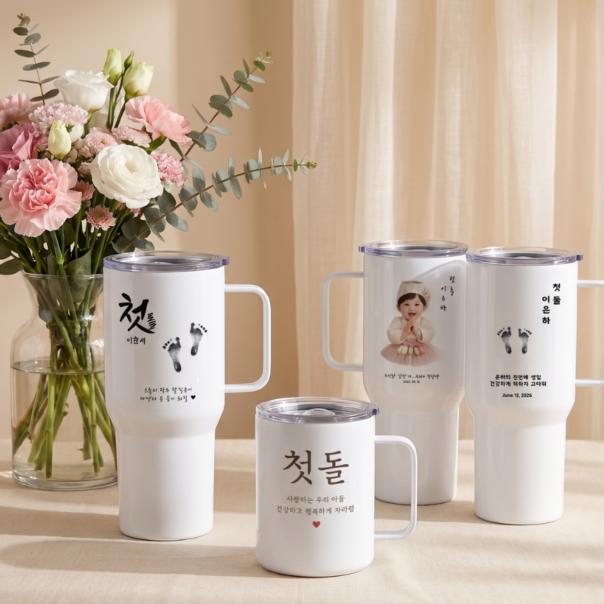 블룸포르타 포토텀블러 주문제작 사진인쇄 사진제작 기념일 선물 - 상세 이미지 5