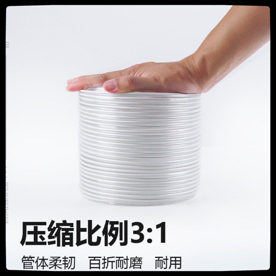 PVC호스 주름관 스프링 투명 내경 내열 고온 고압 내경 32mm/1미터 - 상세 이미지 3