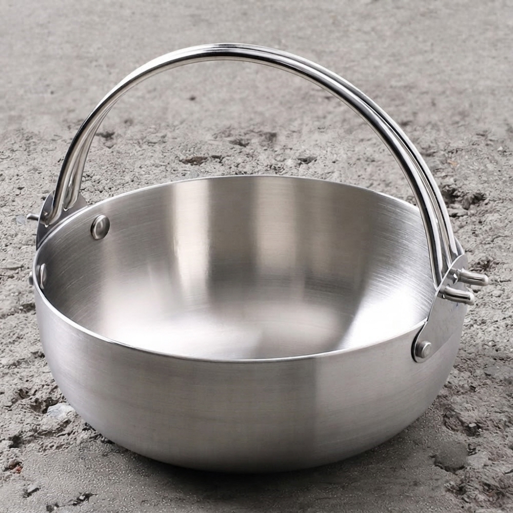 스텐 통3중 샤브샤브 전골 냄비 인덕션 캠핑 오뎅탕 어묵탕 오뎅 18cm - 상세 이미지 5
