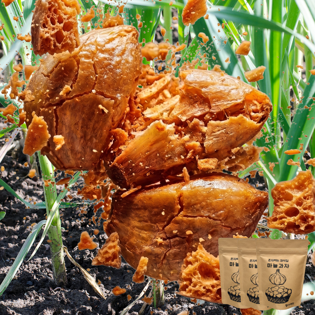 혼자먹는 꽈삭칩 마늘 건강한 사무실 등산 아이 간식 동결건조 야채칩 40g, 3개 - 상품 이미지