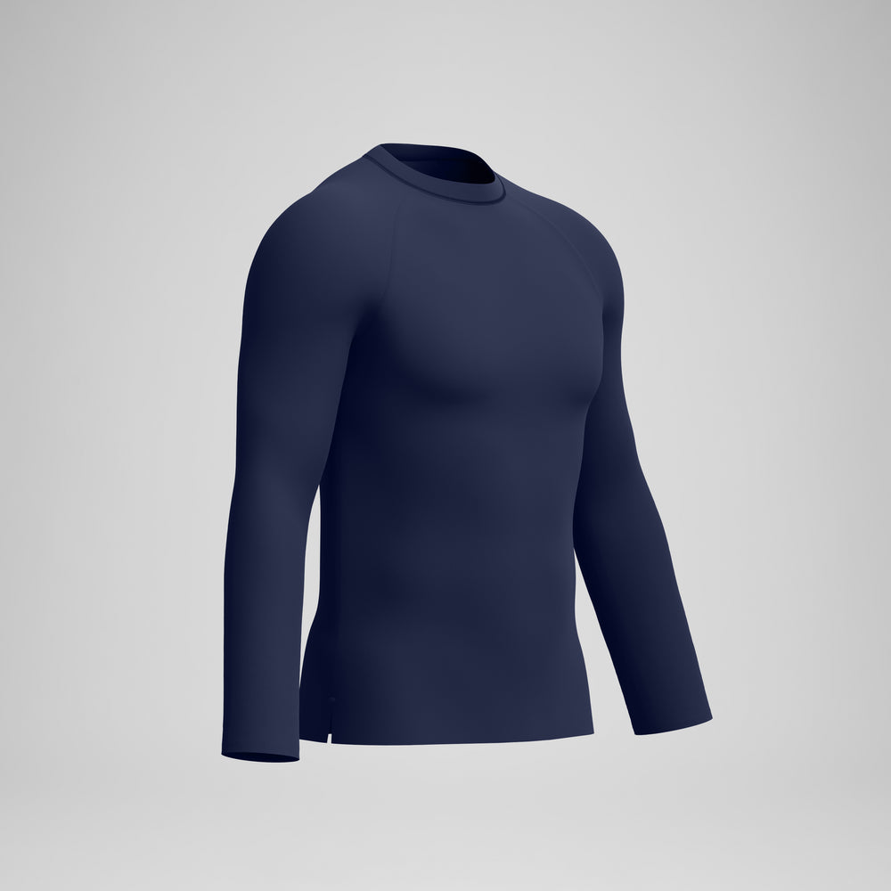 스피도 남성 붐 솔리드 롱슬리브 래쉬가드 긴팔 티셔츠 Peacoat, 2XL - 상세 이미지 5