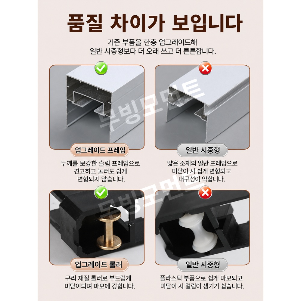 자바라문 홀딩도어 무타공 접이식문 공간분리 칸막이 - 상세 이미지 5