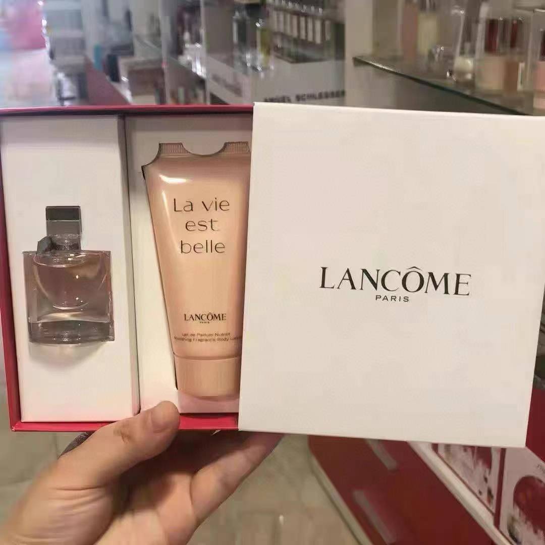 랑콤 여자향수 라비에벨 오드퍼퓸 4ml 바디로션 50ml 기프트세트 - 상품 이미지
