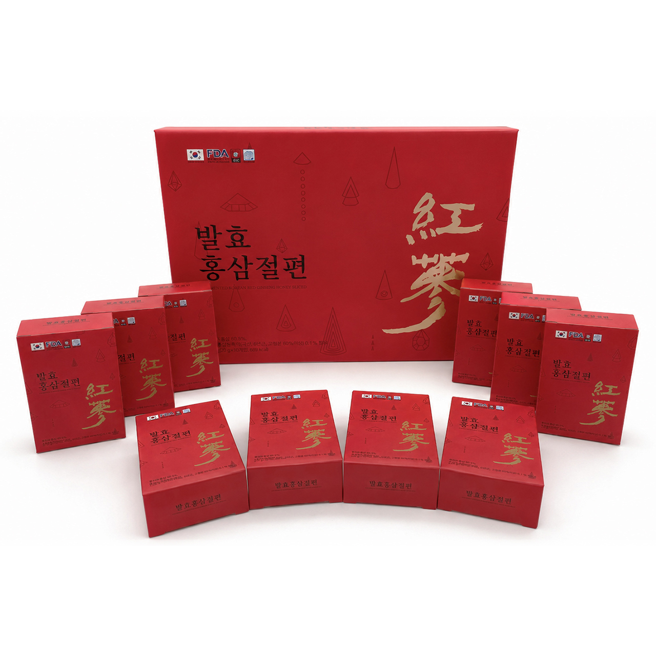 발효 고려홍삼절편 10P 쇼핑백 기본 제공, 부담 없이 준비하는 선물 (3304) - 상품 이미지