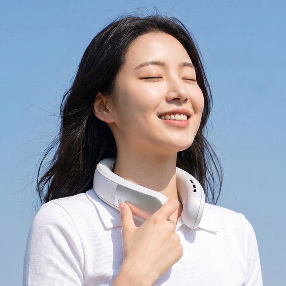디센느 급속 냉각 넥밴드 선풍기 와이드 쿨 휴대용 목풍기 넥선풍기 넥풍기 2026년형 상품 이미지