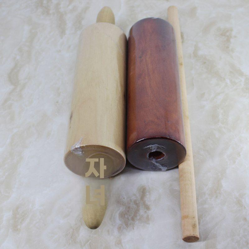 베이킹 반죽 밀대 롤러 두꺼운 칼국수 밀가루 원목 48cm - 상세 이미지 5