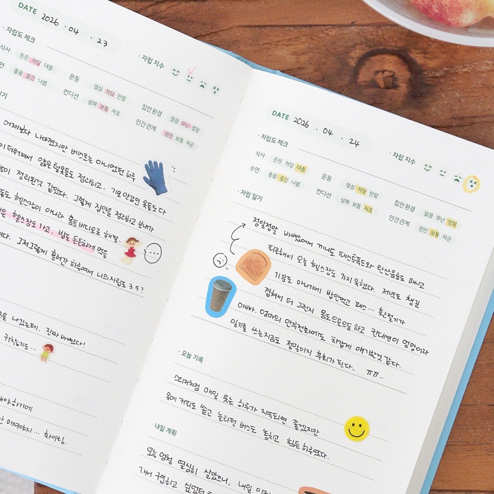 만년 6개월 일기장 독립 자취 자립일기 사회초년생 다이어리 이미지 8