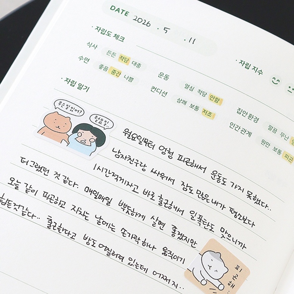 만년 6개월 일기장 독립 자취 자립일기 사회초년생 다이어리 이미지 7