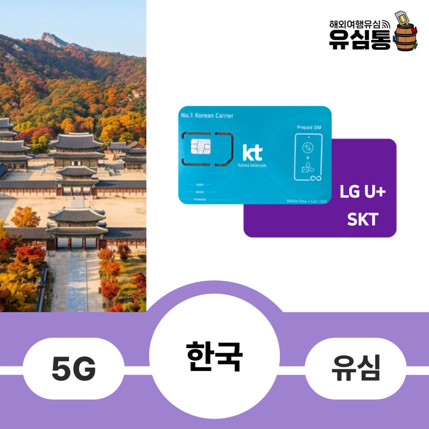 한국유심칩 KT LTE 4G 3일 무제한 데이터전용 심카드 가격 비교 유심통 한국유심칩 KT LTE 4G 3일 무제한 데이터전용 심카드
