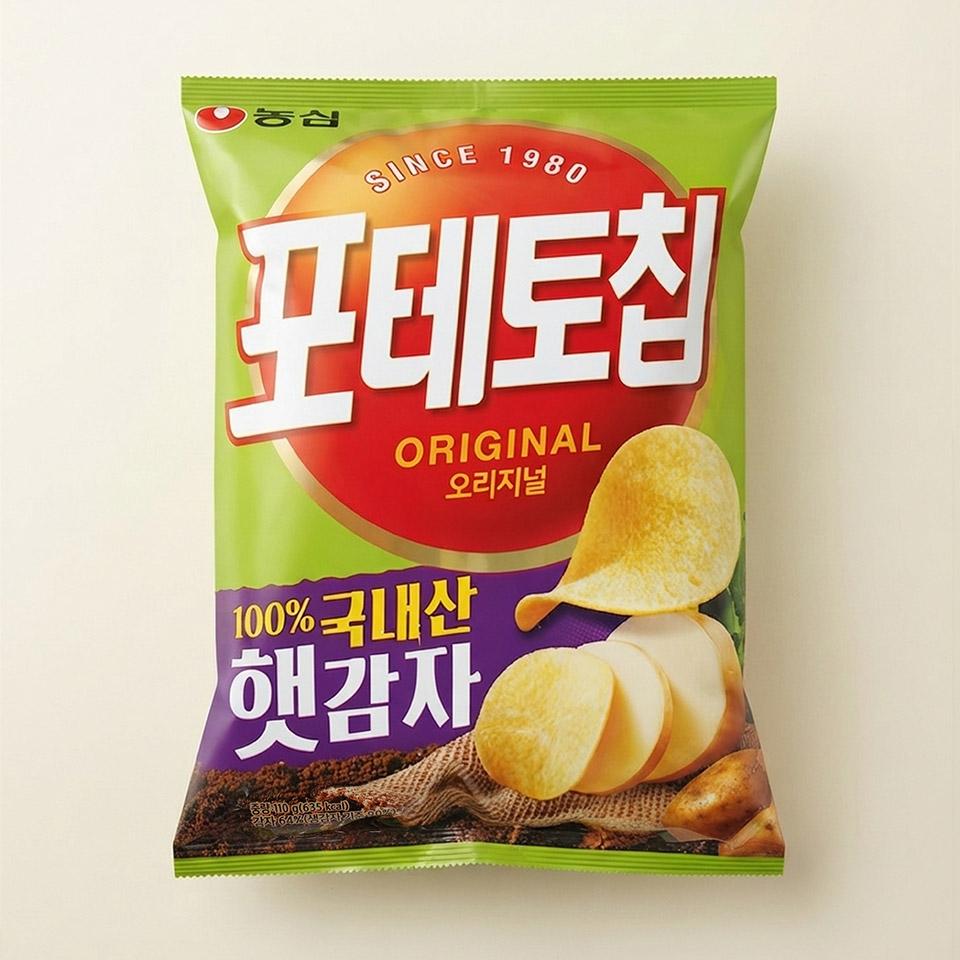 메가마트 농심 포테토칩 오리지날 110g - 상품 이미지