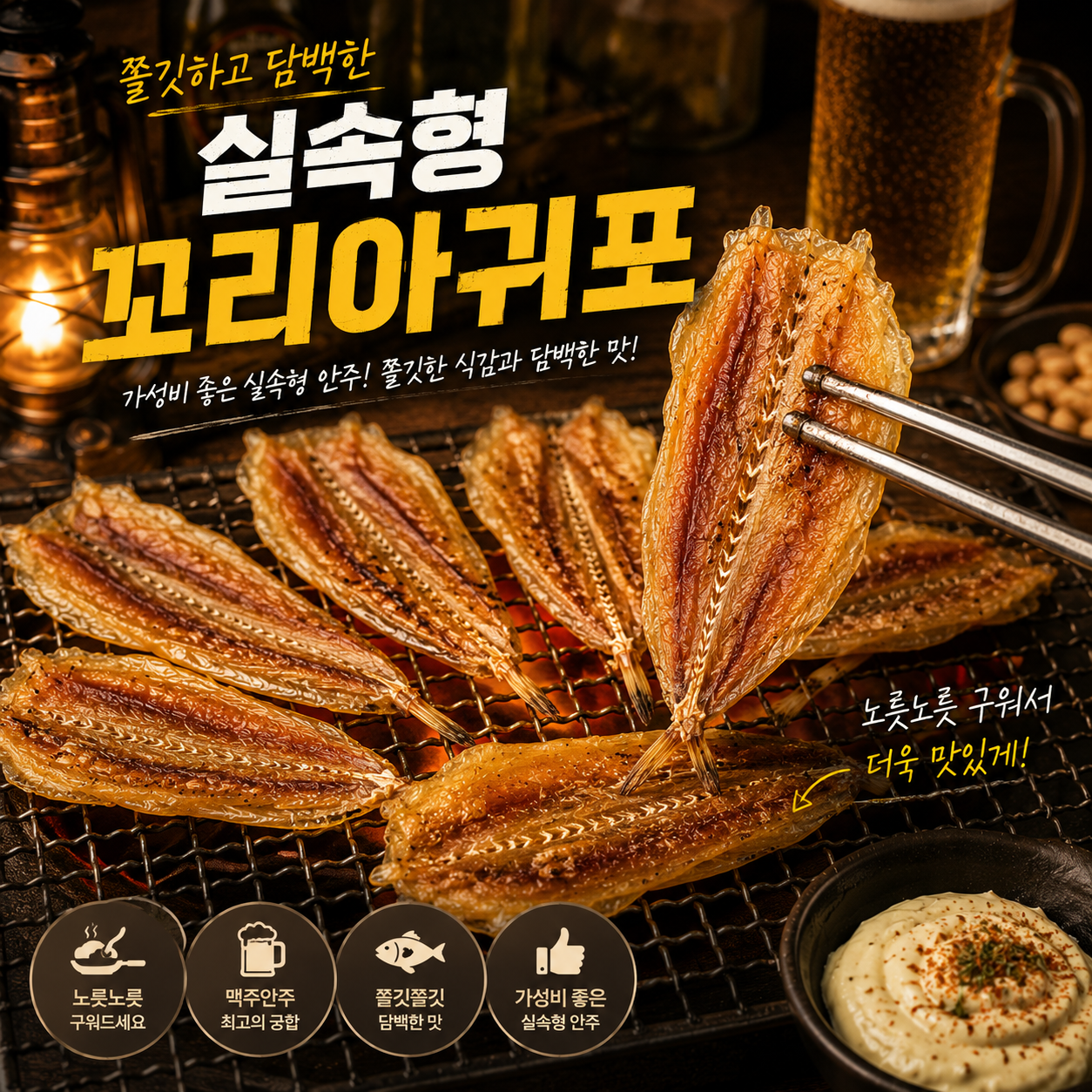 마른총각 실속형 꼬리달린 아귀포 (M사이즈) 마른안주 조미통뼈 아귀포 800g, 1개 - 상세 이미지 3