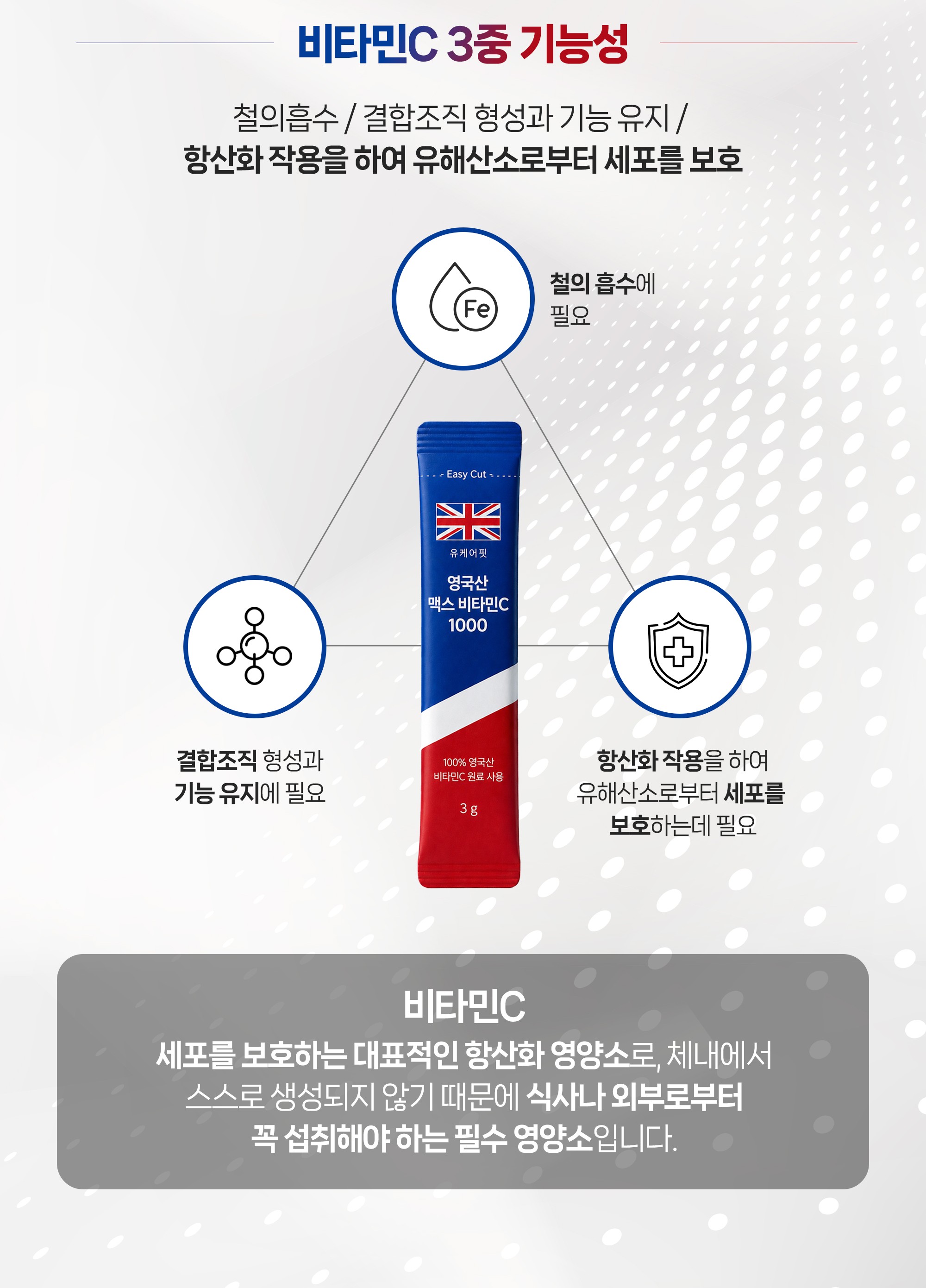영국산 고용량 아스코르빈산 순수 비타민C 1000 비타민씨 가루 30포, 12개 - 상세 이미지 5