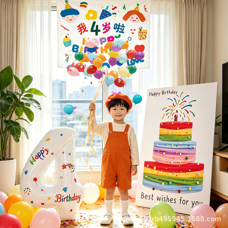 생일파티 첫돌 연출 배경 케이크 보드 앤유브 - 상세 이미지 5