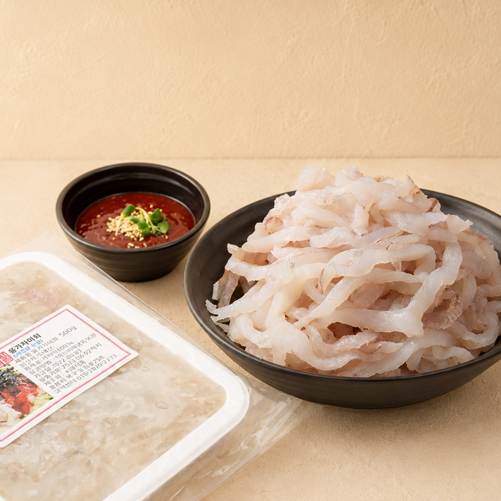 세꼬시 가자미 비빔회 2인분 밀키트 450g, 1개 - 상세 이미지 4