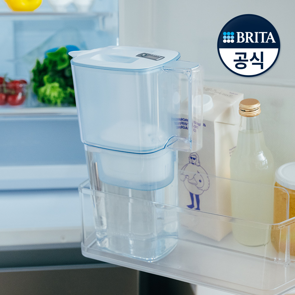 브리타 정수기 리켈리 2.2L 블루+기본필터 1입