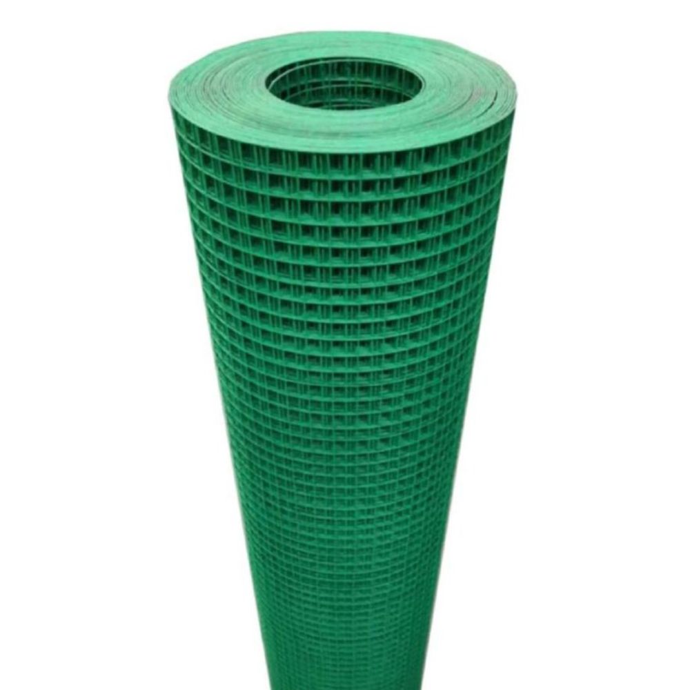코팅철망 울타리망 휀스 양계망 고라니 야생동물 그물 1x30m 구멍 6cm - 상품 이미지