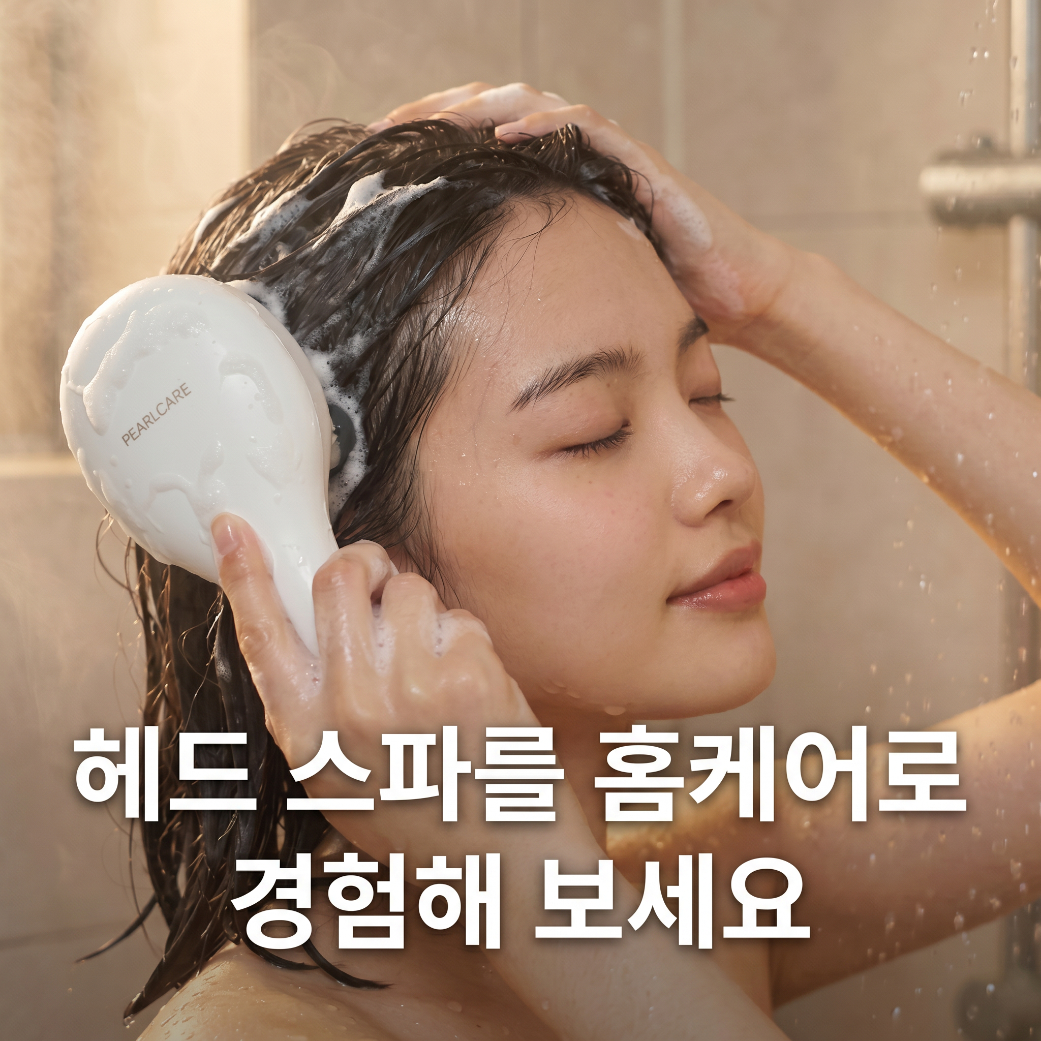 펄케어 트윈업 두피마사지기 전동 두피관리기 EMS 샴푸브러쉬 - 상세 이미지 3