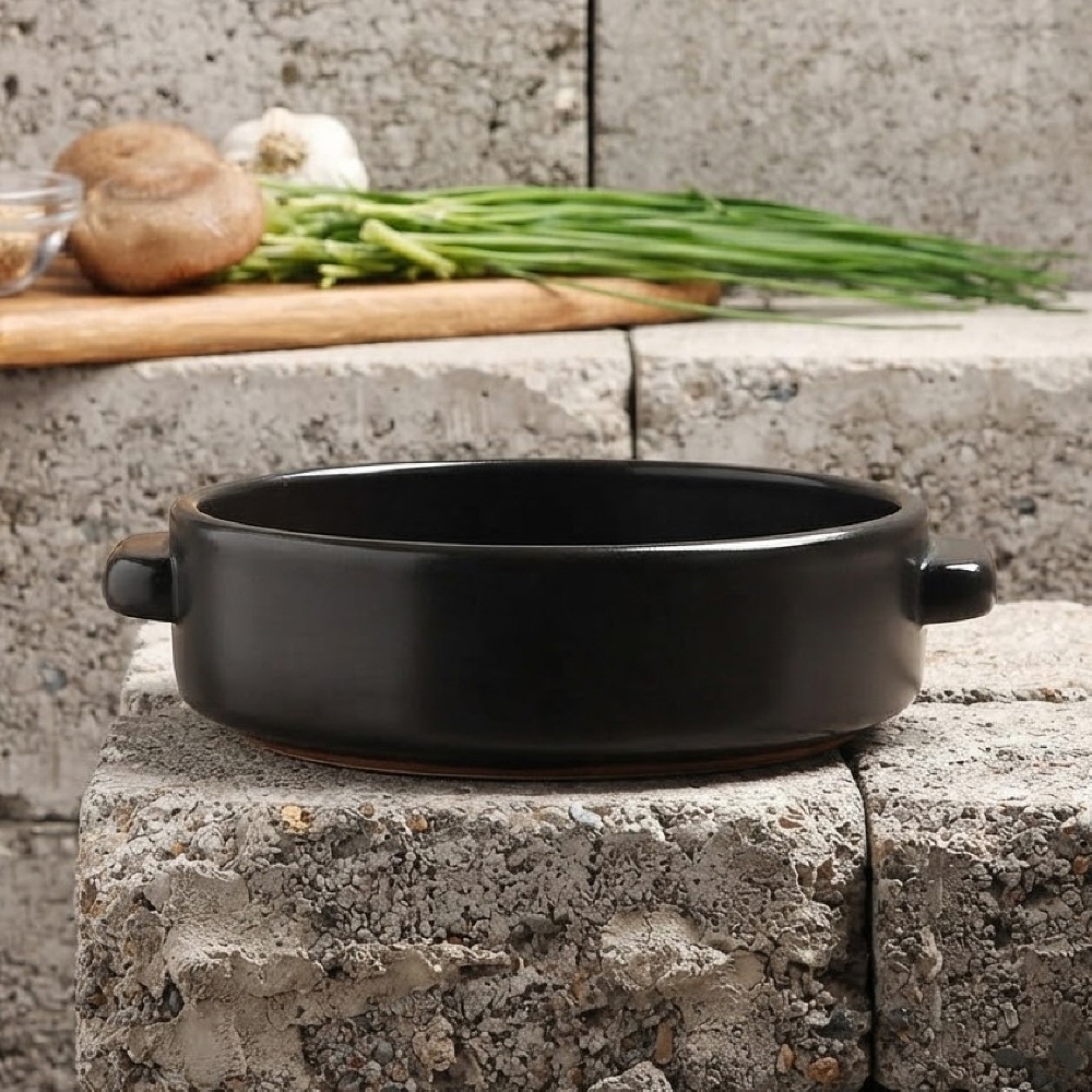 수궁 세라믹 된장 찌개 불고기 무균열 내열 전골 뚝배기 18.3cm - 상세 이미지 4