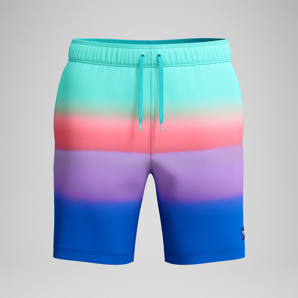 스피도 남성 프린트 르돈도 엣지 발리 트렁크 반바지 수영복 Multi-color, 2XL - 상세 이미지 5