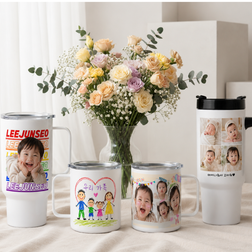 블룸포르타 포토텀블러 주문제작 사진인쇄 사진제작 기념일 선물 - 상세 이미지 4