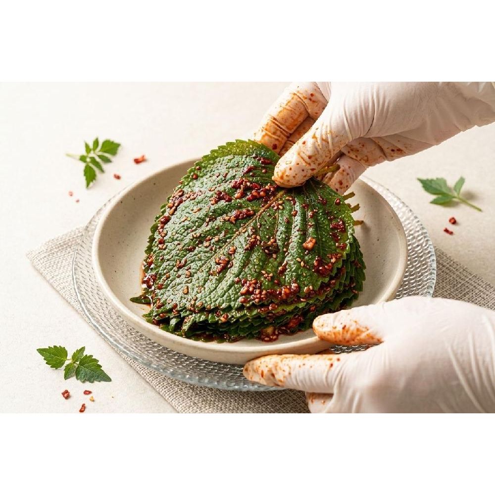 밥도둑 밥경찰 깻잎김치 레시피 풀패키지 체리아숲 - 상품 이미지