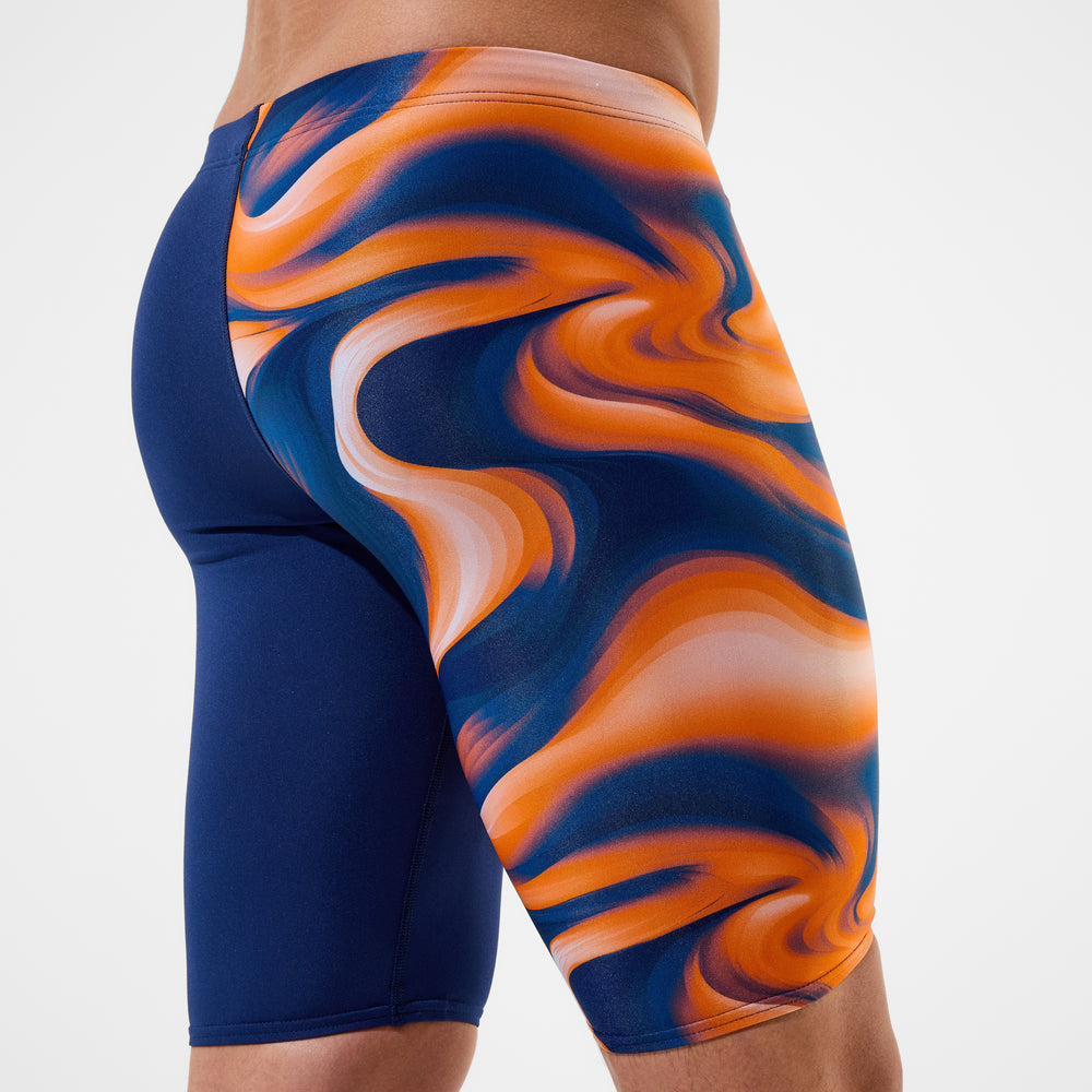 스피도 남성 팀 프린트 재머 5부 수영복 Navy/Orange, 22 이미지 6