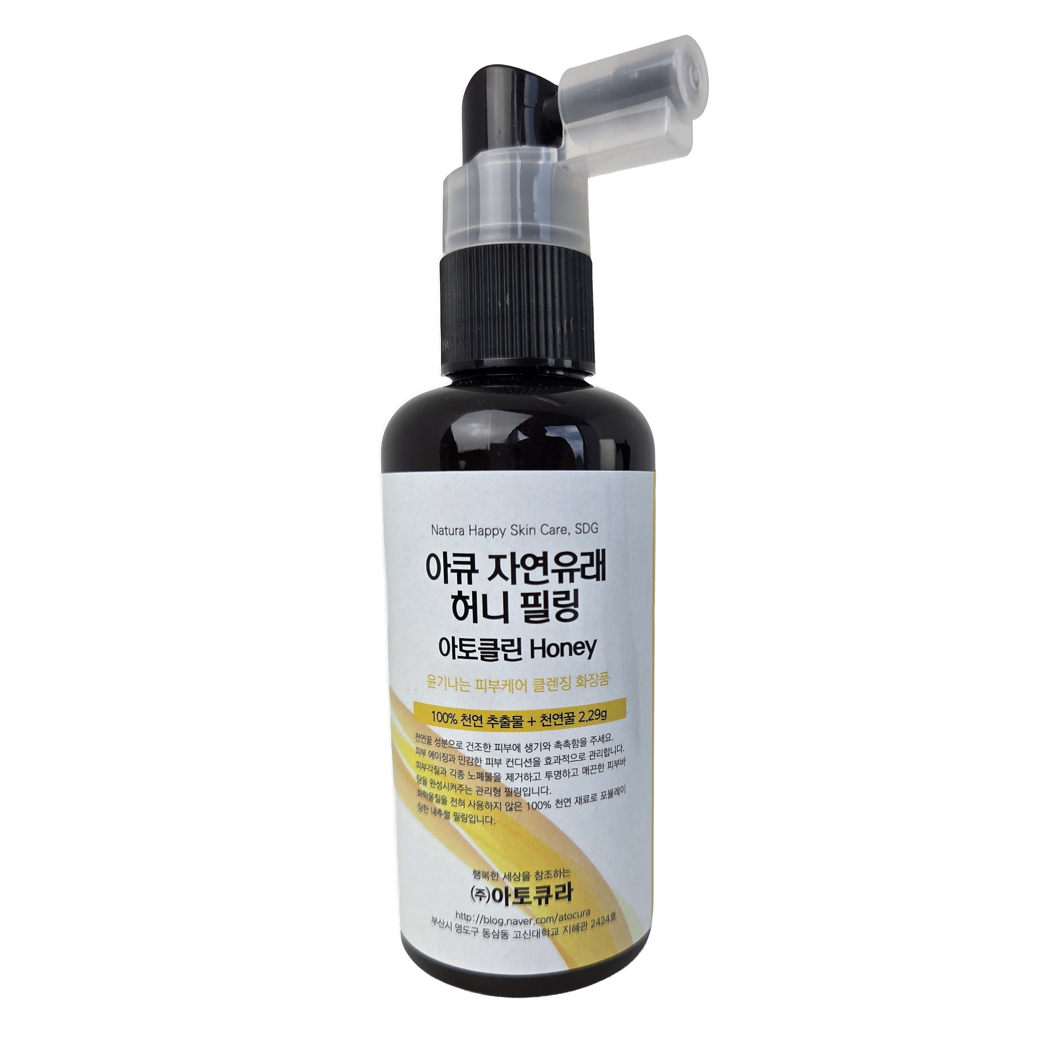 아토클린 Honey 자연유래 필링 100% 천연추출물 아큐데오 꿀피부 허니 필링 모공관리 각종 피부 트러블 잡티 클렌징 피부탄력 보습  예쁜 피부결 - 상품 이미지