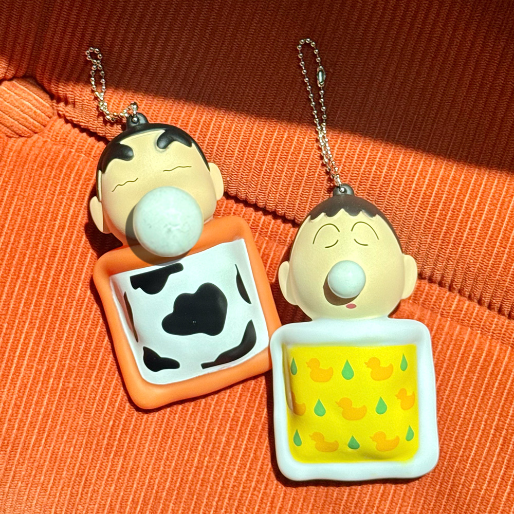 짱구는못말려 짱구 맹구 흰둥이 짱아 낮잠 말랑이 스퀴시 슬랑이 랜덤 키링 - 상세 이미지 3