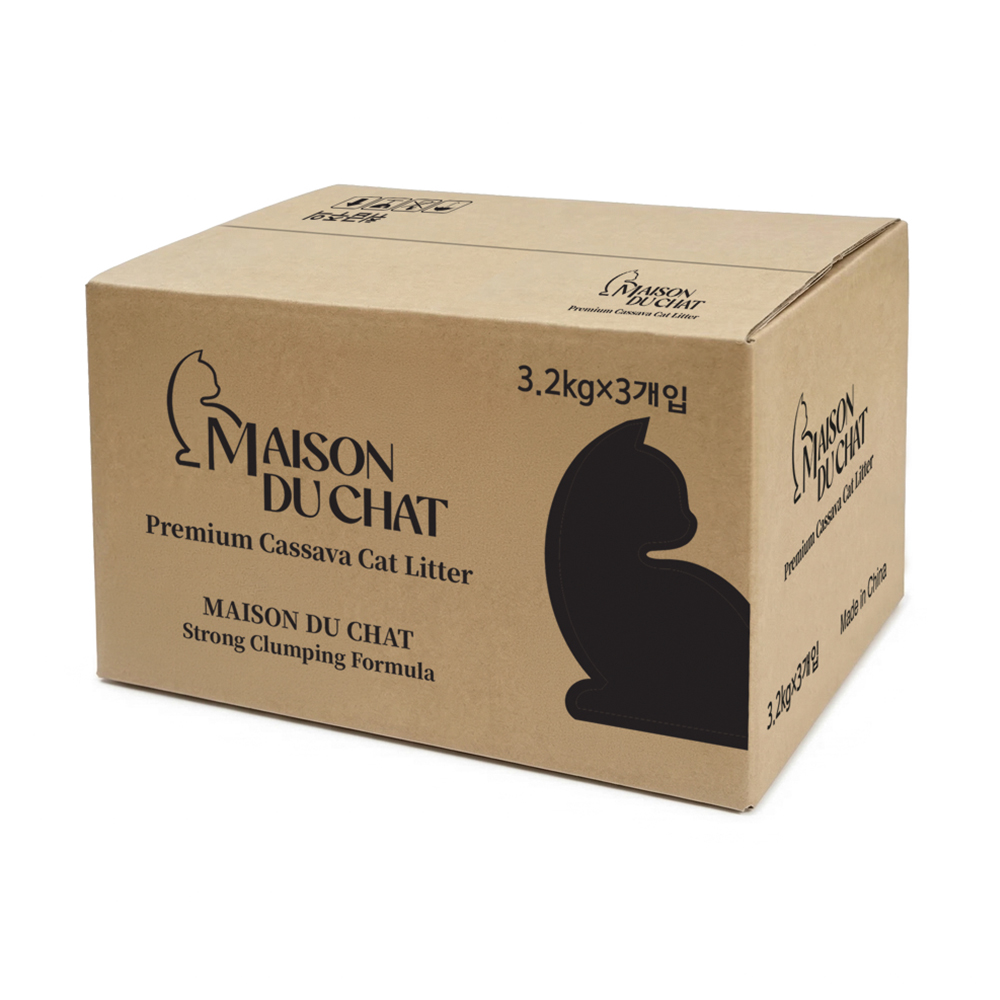 메종듀샤 프리미엄 카사바 고양이모래 3.2kg, 3개 - 상세 이미지 4