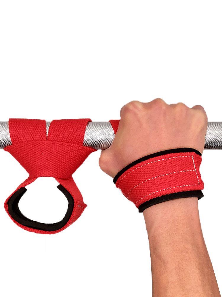 턱걸이 손목그립 철봉 스트랩 풀업 장갑 스포츠 운동 검은색 15-16cm - 상세 이미지 2