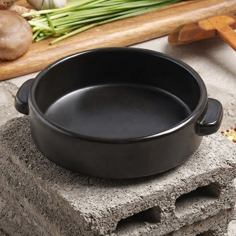 수궁 세라믹 된장 찌개 불고기 무균열 내열 전골 뚝배기 18.3cm - 메인 이미지
