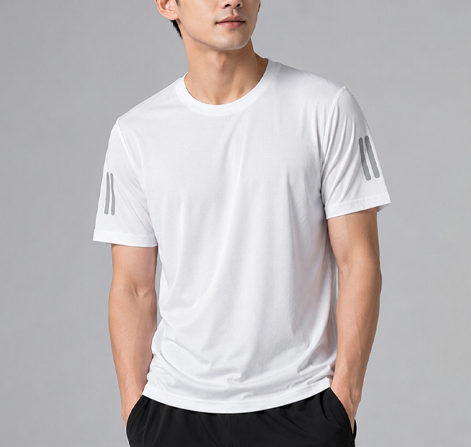 남성 여름 시원한 쿨티셔츠 트레이닝 메쉬 통풍 반팔 남자 무지 빅사이즈 오버핏 - 상세 이미지 3