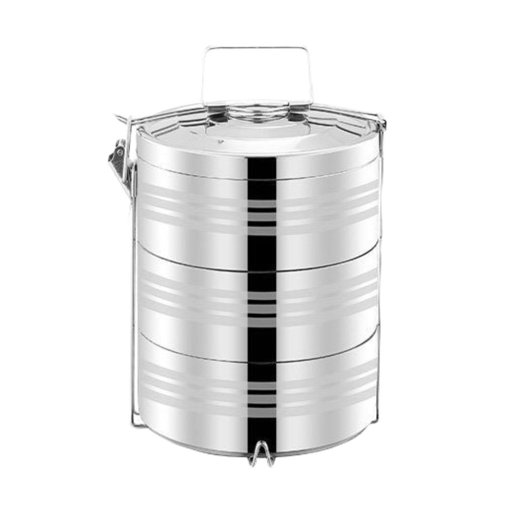 스텐 도시락통 스텐도시락통 보온 런치백 직장인 소풍 18cm 3단 - 상품 이미지