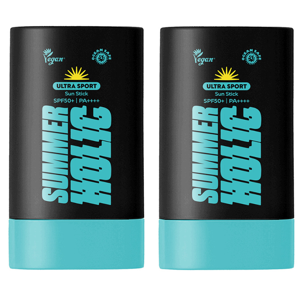 썸머홀릭 울트라 스포츠 선스틱 끈적임 없는 SPF50+ PA++++ 19g, 2개 - 상품 이미지