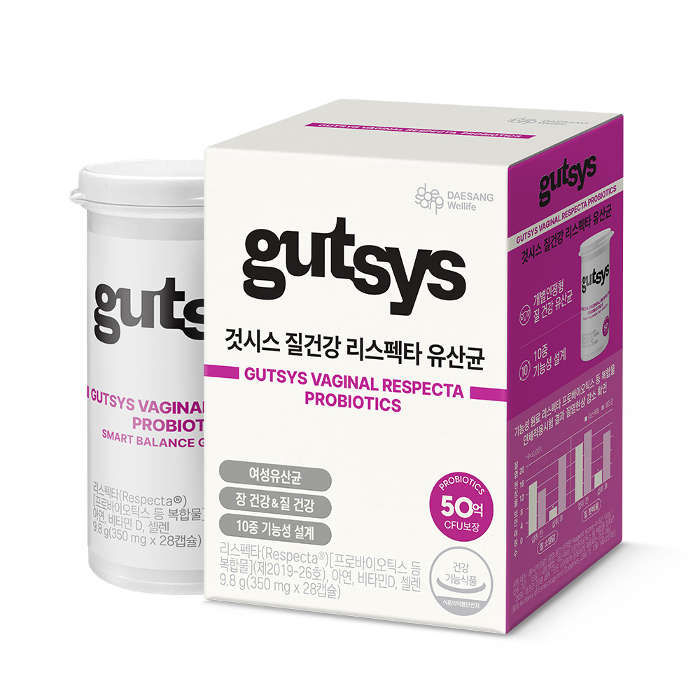 gutsys 것시스 질건강 리스펙타 유산균 28캡슐, 1개 - 상품 이미지