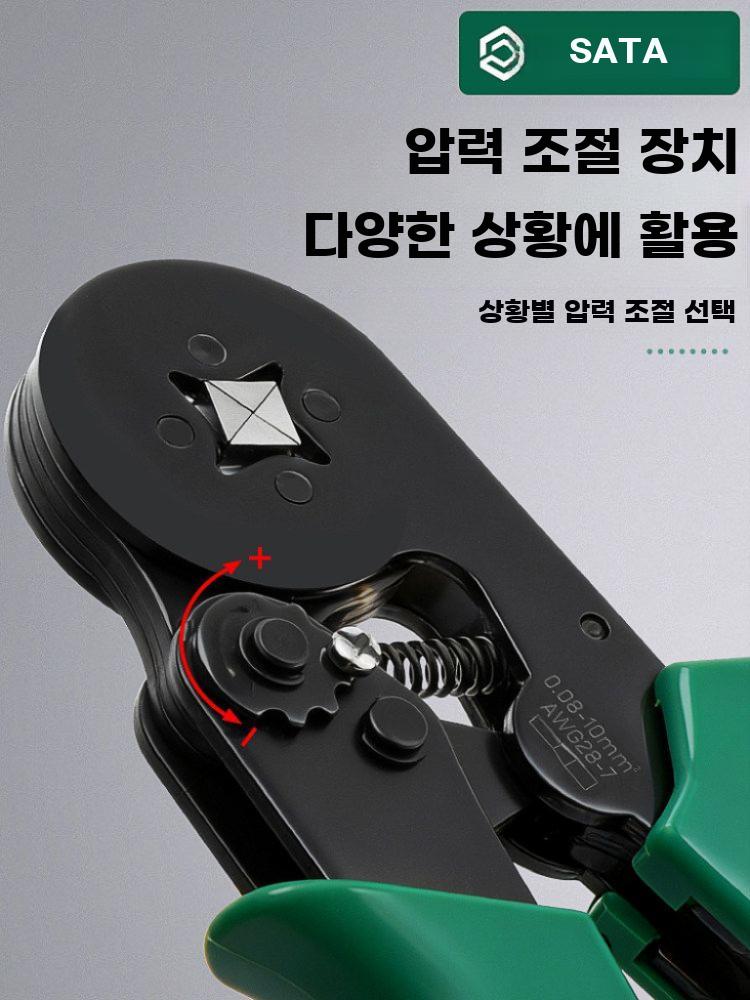 터미널 압착 펜치 플라이어 와이어 프레스 공구 전기 91107-9인치 - 상세 이미지 4
