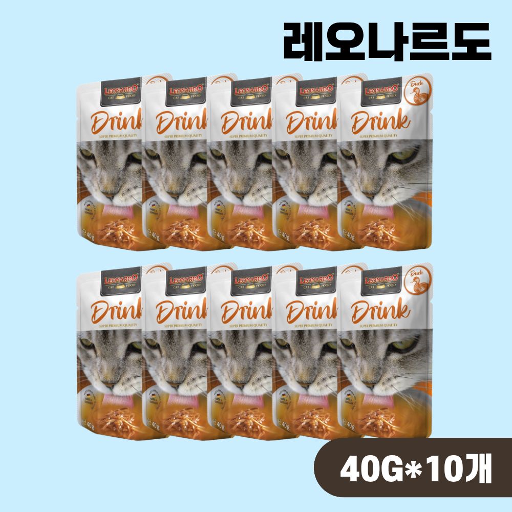 [+N포인트] 레오나르도 순수생육 드링크 오리, 40g, 10개 - 상품 이미지